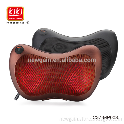 Rechargeable Full body head back neck rolling Kneading massager. Car &Home Shiatsu Massage Pillow with heating